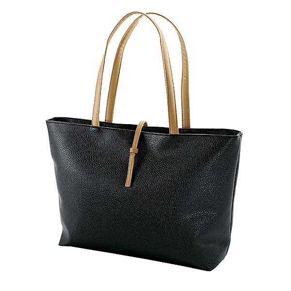 Shopper-Tasche Florenz, Kunstleder (Farbe: schwarz)