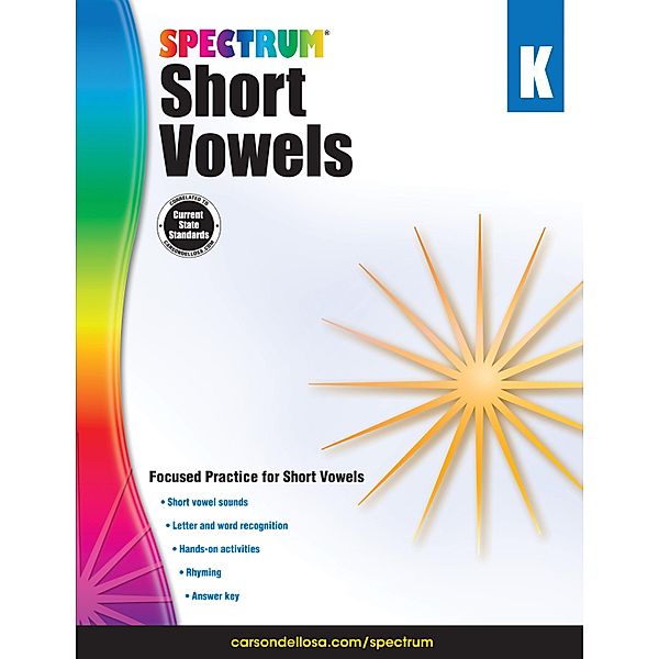 Short Vowels, Grade K / Spectrum, Spectrum, Carson-Dellosa Publishing