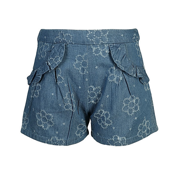 Mayoral Shorts BLUMEN in jeansblau