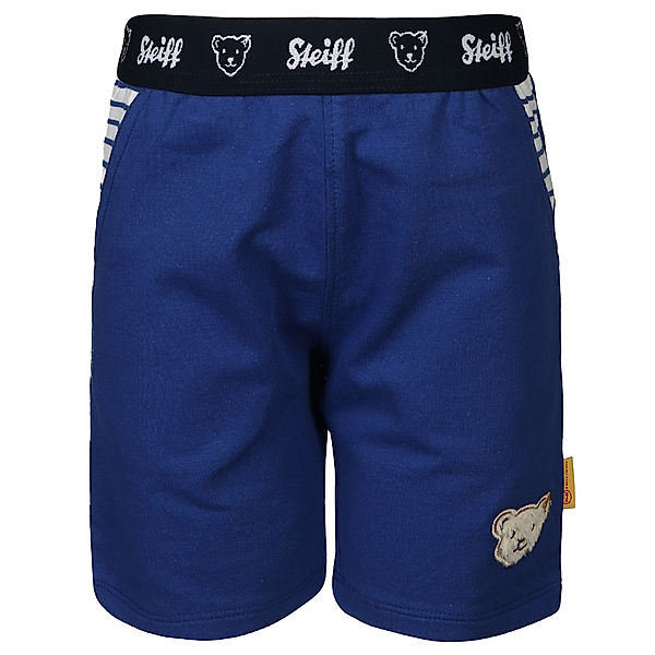 Steiff Shorts FISH & SHIP in ultramarinblau