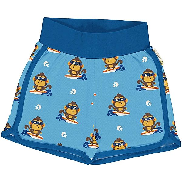 Maxomorra Shorts MONKEY in hellblau