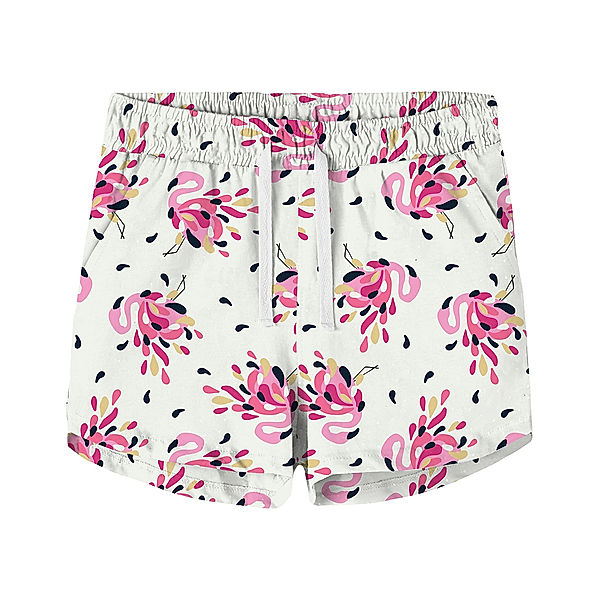 name it Shorts NKFVIGGA - FLAMINGO in white alyssum