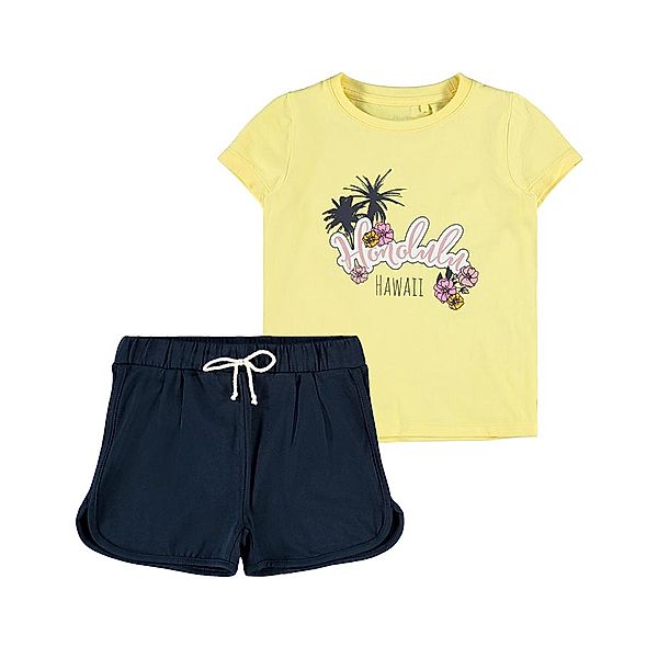 name it Shorts NMFJANNI mit T-Shirt in popcorn