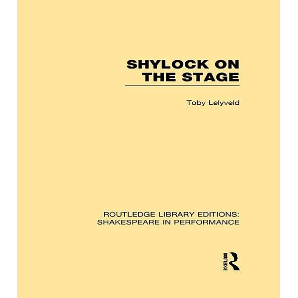 Shylock on the Stage, Toby Lelyveld