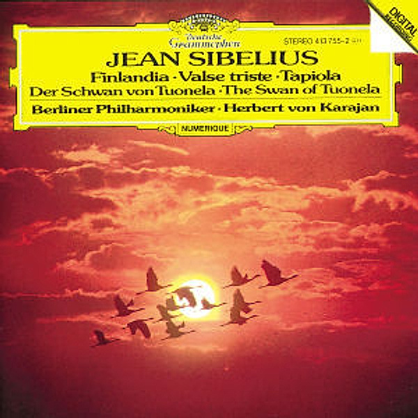 Sibelius: Finlandia, Valse triste, Tapiola, The Swan of Tuonela, Herbert von Karajan, Bp