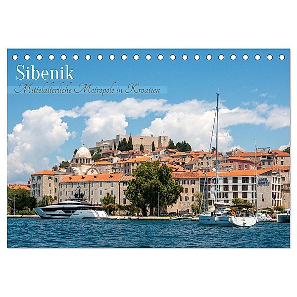 Sibenik - Mittelalterliche Metropole in Kroatien (Tischkalender 2024 DIN A5 quer), CALVENDO Monatskalender, pixs:sell