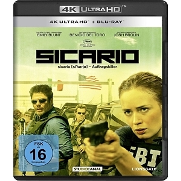 Sicario (4K Ultra HD), Emily Blunt, Benicio Del Toro