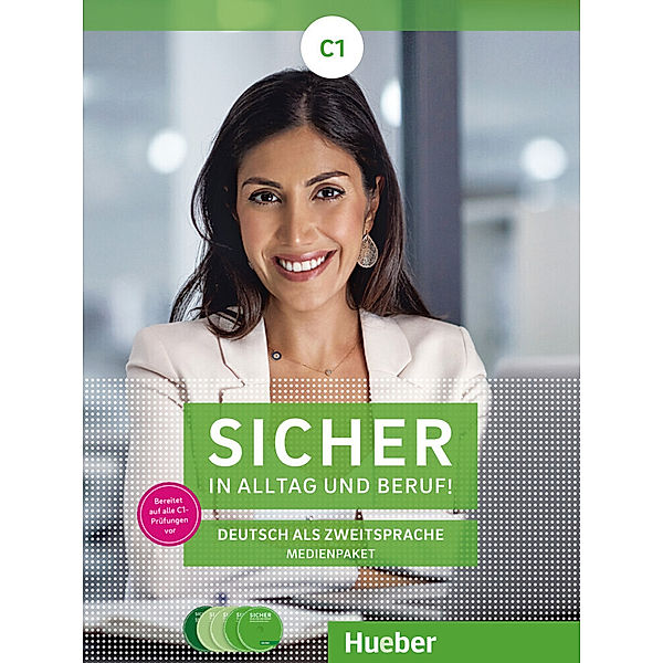 Sicher in Alltag und Beruf! - Sicher in Alltag und Beruf! C1, m. 1 Audio-CD, m. 1 Audio-CD, m. 1 DVD,2 Audio-CDs zum Kursbuch, 2 Audio-CDs zum Arbeitsbuch und 1 DVD zum Kursbuch.Deutsch als Zweitsprache / Medienpaket, Susanne Schwalb, Magdalena Matussek, Michaela Perlmann-Balme