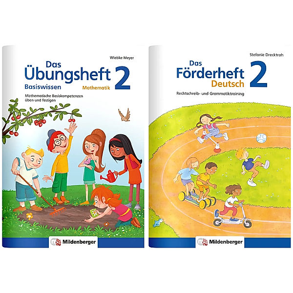 Sicher ins 3. Schuljahr - Paket: Förderprogramm Rechnen - Schreiben - Grammatik · Klasse 2, 2 Teile