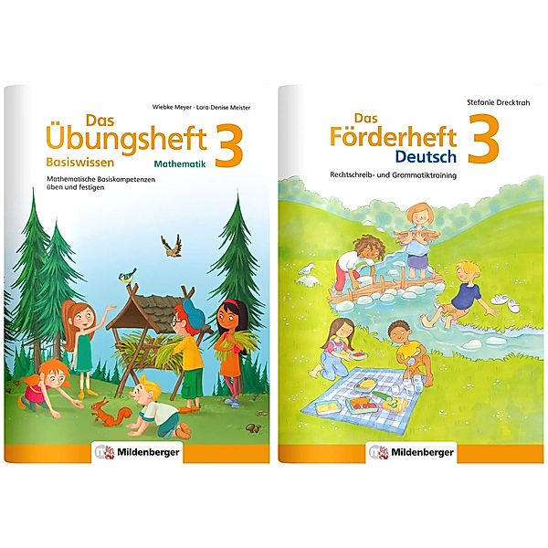 Sicher ins 4. Schuljahr - Paket: Förderprogramm Rechnen - Schreiben - Grammatik · Klasse 3, 2 Teile