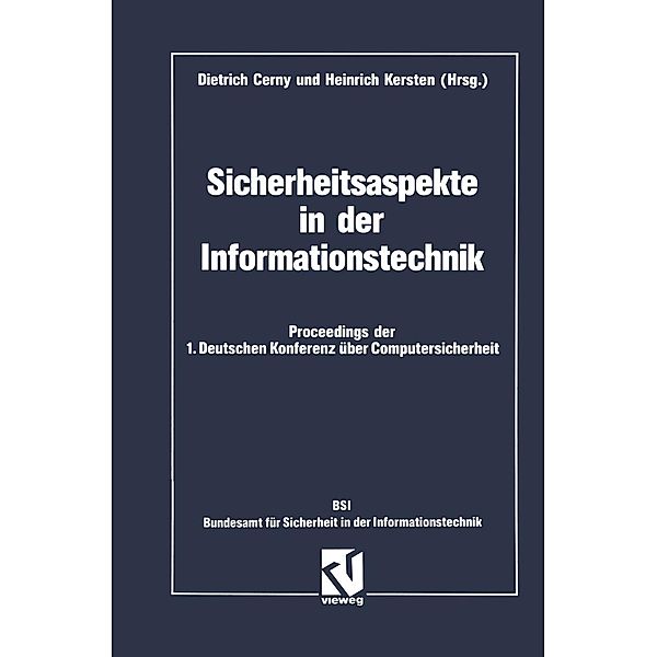 Sicherheitsaspekte in der Informationstechnik, Dietrich Cerny