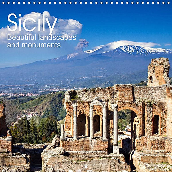 Sicily - Beautiful landscapes and monuments (Wall Calendar 2023 300 × 300 mm Square), Juergen Schonnop