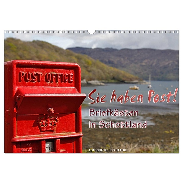 Sie haben Post - Briefkästen in Schottland (Wandkalender 2024 DIN A3 quer), CALVENDO Monatskalender, Udo Haafke