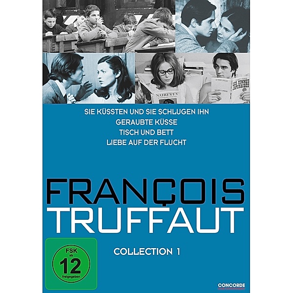 Sie küssten und sie schlugen ihn, Liebe mit zwanzig, Geraubte Küsse, Tisch und Bett, Liebe auf der Flucht (Francois Truffaut - Collection 1) DVD-Box, Francois Truffaut Coll.1, 4DVD