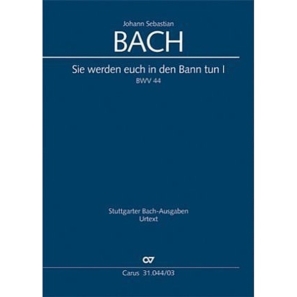 Sie werden euch in den Bann tun (Klavierauszug), Johann Sebastian Bach