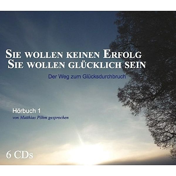 Sie wollen keinen Erfolg - Sie wollen glücklich sein, Audio-CD, Matthias Pöhm