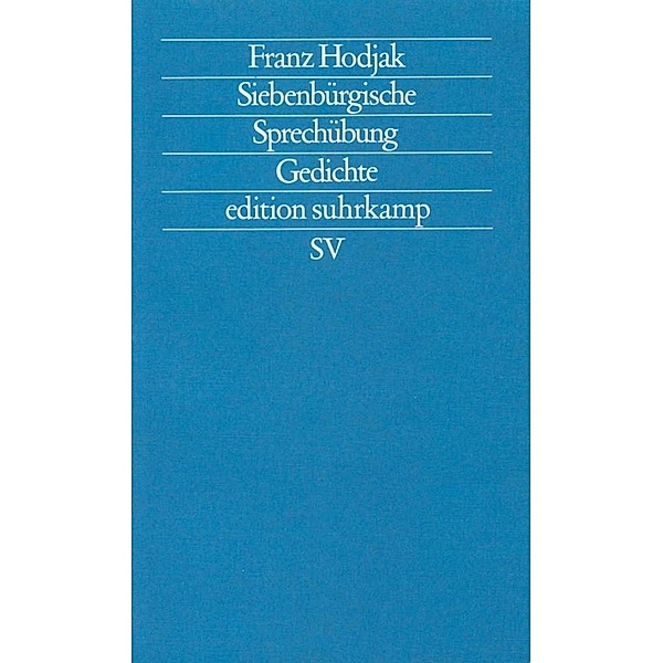Siebenbürgische Sprechübung, Franz Hodjak