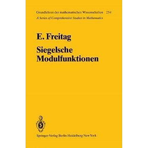 Siegelsche Modulfunktionen / Grundlehren der mathematischen Wissenschaften Bd.254, E. Freitag