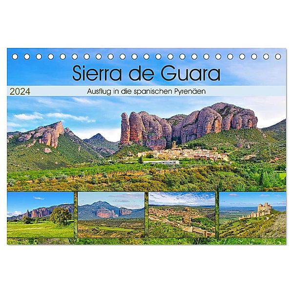 Sierra de Guara - Ausflug in die spanischen Pyrenäen (Tischkalender 2024 DIN A5 quer), CALVENDO Monatskalender, LianeM