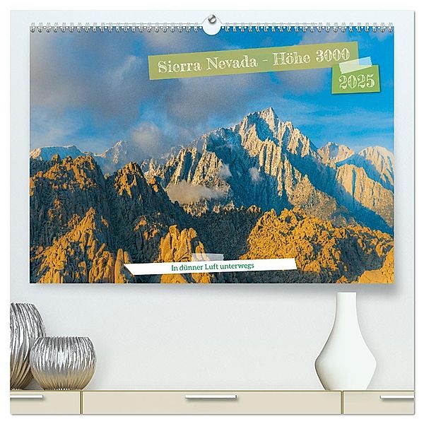 Sierra Nevada - Höhe 3000 (hochwertiger Premium Wandkalender 2025 DIN A2 quer), Kunstdruck in Hochglanz, Calvendo, Rolf-D. Hitzbleck