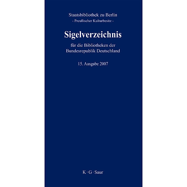 Sigelverzeichnis für die Bibliotheken der Bundesrepublik Deutschland