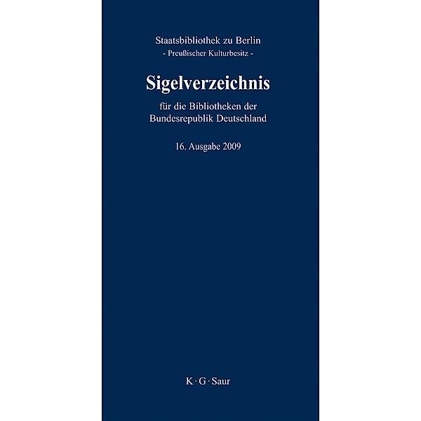 Sigelverzeichnis für die Bibliotheken der Bundesrepublik Deutschland