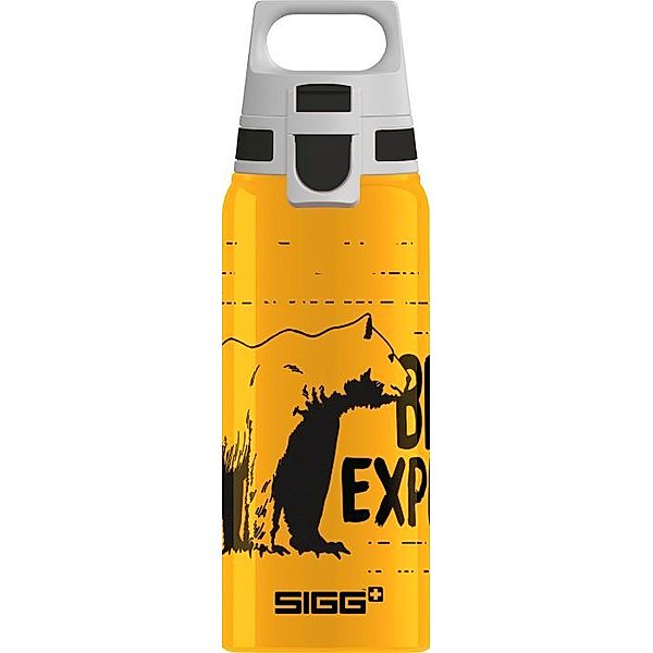 SIGG SIGG BRAVE BAER 0.6 L Trinkflasche ALU mit WMB ONE TOP, BPA frei, Auslaufsiche