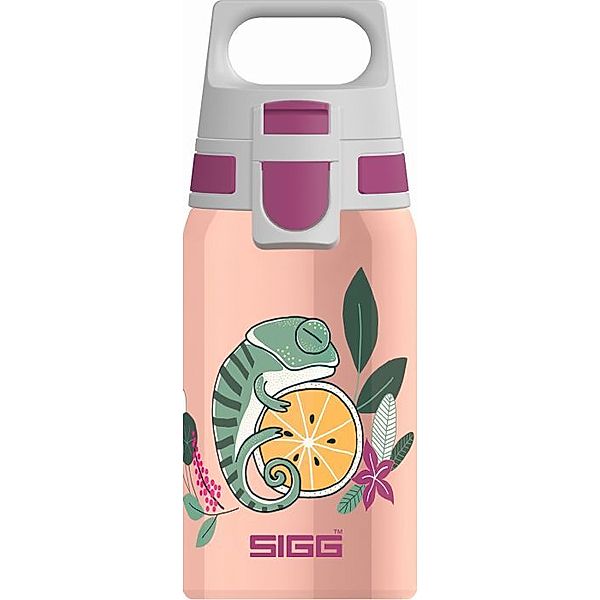 SIGG SIGG Shield One Flora 0.5L  mit WMB ONE TOP, BPA frei, Auslaufsicher, CO2 taug