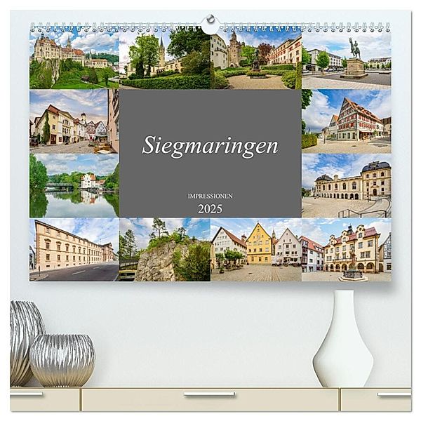Sigmaringen Impressionen (hochwertiger Premium Wandkalender 2025 DIN A2 quer), Kunstdruck in Hochglanz, Calvendo, Dirk Meutzner