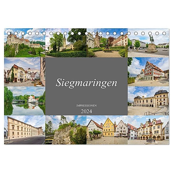Sigmaringen Impressionen (Tischkalender 2024 DIN A5 quer), CALVENDO Monatskalender, Dirk Meutzner