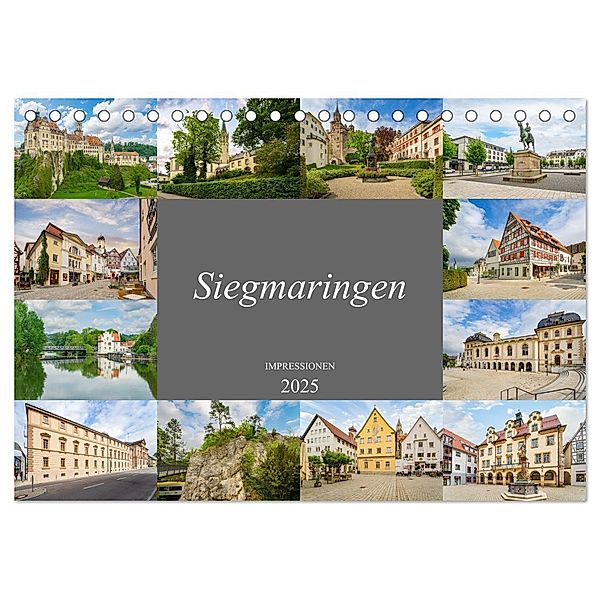 Sigmaringen Impressionen (Tischkalender 2025 DIN A5 quer), CALVENDO Monatskalender, Calvendo, Dirk Meutzner