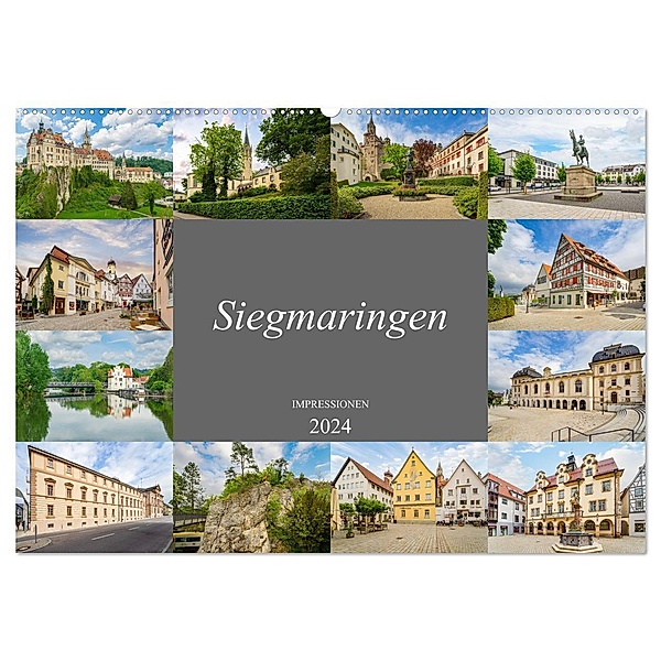 Sigmaringen Impressionen (Wandkalender 2024 DIN A2 quer), CALVENDO Monatskalender, Dirk Meutzner