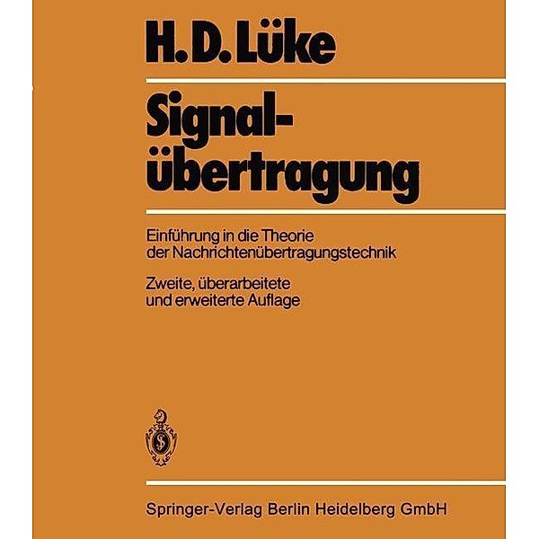 Signalübertragung, H. D. Lüke