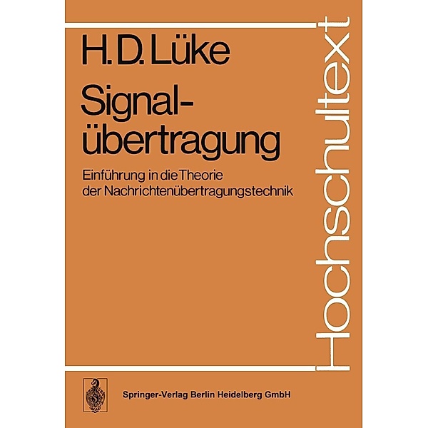 Signalübertragung / Hochschultext, H. D. Lüke