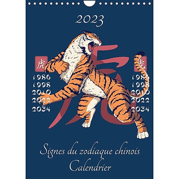 Signes du zodiaque chinois (Calendrier mural 2023 DIN A4 vertical), Luca Schmidt