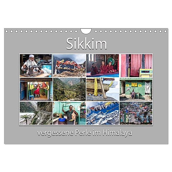 Sikkim - vergessene Perle im Himalaya (Wandkalender 2024 DIN A4 quer), CALVENDO Monatskalender, Max Watzingere