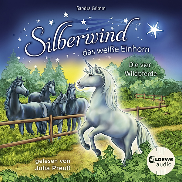 Silberwind, das weiße Einhorn - 3 - Silberwind, das weiße Einhorn (Band 3) - Die vier Wildpferde, Sandra Grimm
