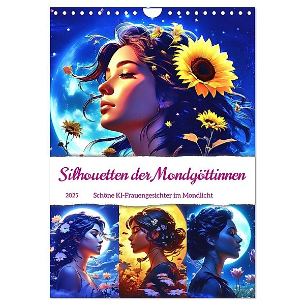 Silhouetten der Mondgöttinnen (Wandkalender 2025 DIN A4 hoch), CALVENDO Monatskalender, Calvendo, Katharina Stachanczyk