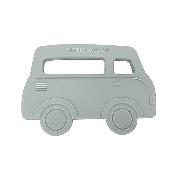 Little Dutch Silikon-Beißring BUS (11cm) in olive