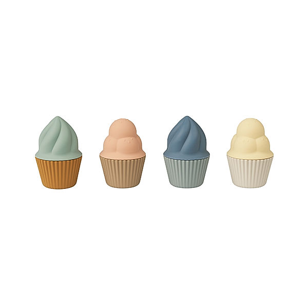 LIEWOOD Silikon-Cupcakes KATE 4er-Pack in multi mix