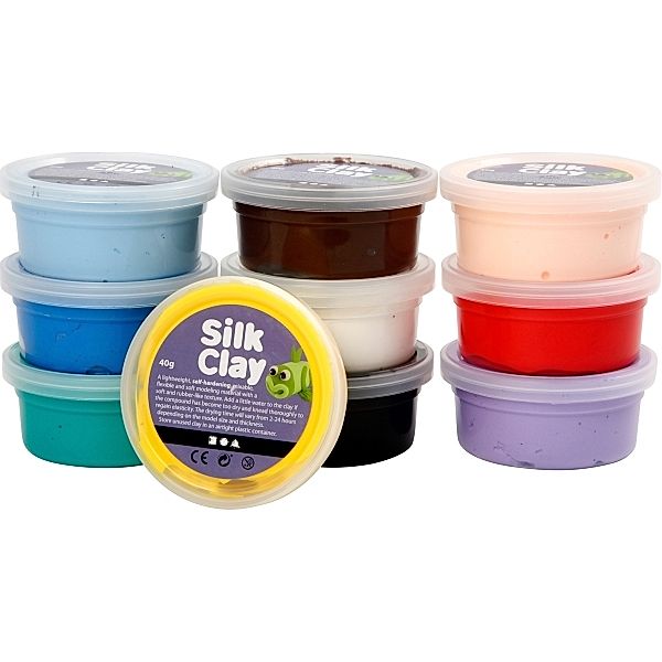 Silk Clay® Gummischleim Basic-Set 10 x 40 Gramm