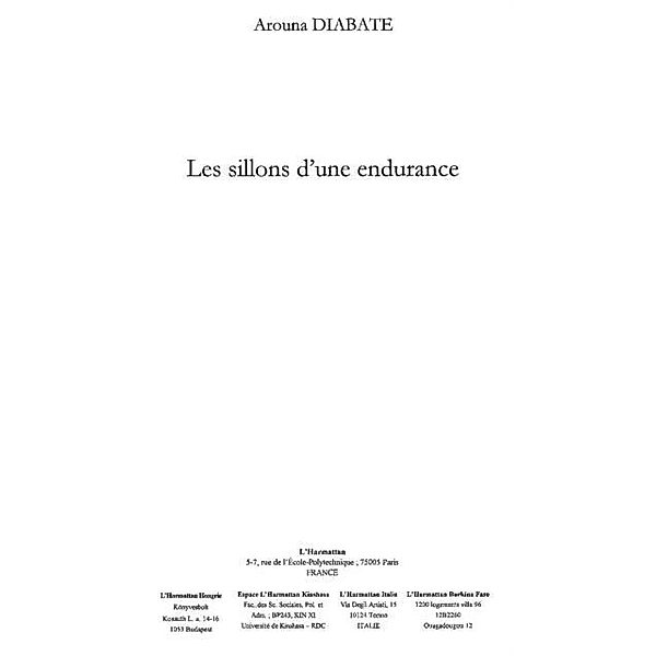 Sillons d'une endurance les / Hors-collection, Diabate Arouna