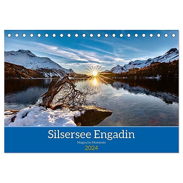 Silsersee Engadin (Tischkalender 2024 DIN A5 quer), CALVENDO Monatskalender, Janet Brantschen