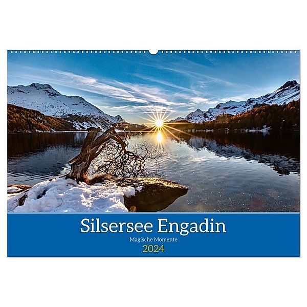 Silsersee Engadin (Wandkalender 2024 DIN A2 quer), CALVENDO Monatskalender, Janet Brantschen