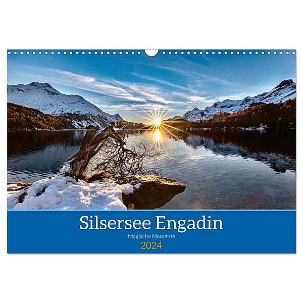 Silsersee Engadin (Wandkalender 2024 DIN A3 quer), CALVENDO Monatskalender, Janet Brantschen