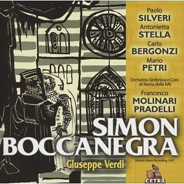 Simon Boccanegra (Ga), Silveri, Stella, Bergonzi, F. Molinari-Pradelli