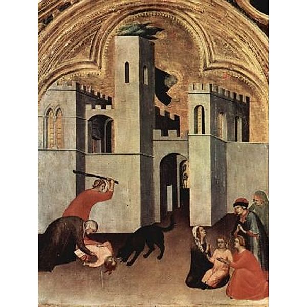 Simone Martini - Augustinus heilt das von einem Hund zu Tode gebissene Kind - 100 Teile (Puzzle)