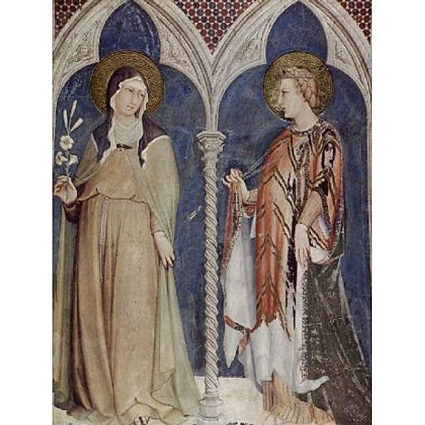 Simone Martini - Heilige, v.l.: Hl. Klara und Hl. Elisabeth v. Ungarn - 100 Teile (Puzzle)