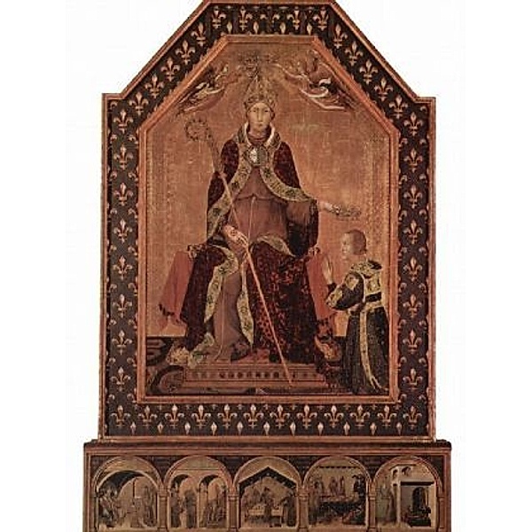 Simone Martini - Hl. Ludwig von Toulouse krönt seinen Bruder Robert von Anjou zum König von Neapel - 2.000 Teile (Puzzle