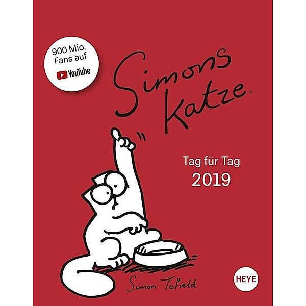 Simons Katze Tagesabreißkalender 2019, Simon Tofield